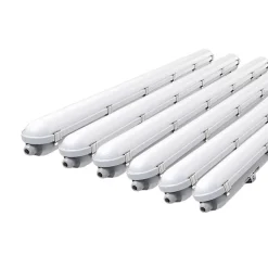 Réglette LED 120cm Étanche CCT 22/28/34/40W avec détecteur - 3000K/4000K/6500K (Pack de 6) - SILAMP
