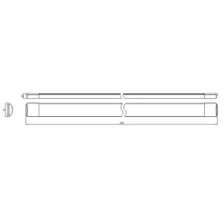 Réglette LED 150cm 50W IP40 - Blanc Neutre 4000K - 5500K - SILAMP