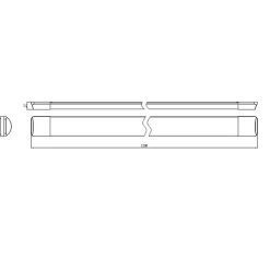 Réglette LED 120cm 30W IP40 - Blanc Chaud 2300K - 3500K - SILAMP