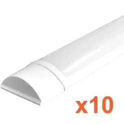 Réglette LED 120cm 30W IP40 (Pack de 10) - Blanc Froid 6000K - 8000K - SILAMP