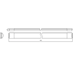 Réglette LED 150cm 50W IP40 (Pack de 10) - Blanc Neutre 4000K - 5500K - SILAMP