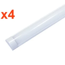 Réglette LED 120cm 48W (Pack de 4) - Blanc Neutre 4000K - 5500K - SILAMP