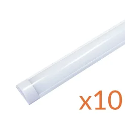 Réglette LED 90cm 36W (Pack de 10) - Blanc Froid 6000K - 8000K - SILAMP