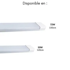 Réglette LED 150cm 72W (Pack de 30) - Blanc Neutre 4000K - 5500K - SILAMP