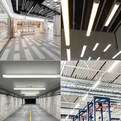 Réglette LED 120cm 48W (Pack de 4) - Blanc Froid 6000K - 8000K - SILAMP