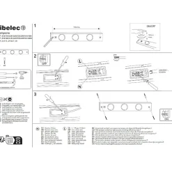 Réglette Led dessous de meuble 3 sources lumineuses - Tibelec - Campona