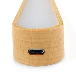 Réglette LED en Hêtre Rechargeable FISHTEC Éclairage Tactile et Nomade