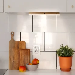 Réglette LED en Hêtre Rechargeable FISHTEC Éclairage Tactile et Nomade