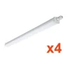 Réglette LED étanche 120cm 36W IP65 Interconnectable - SILUMEN - Blanc Neutre 4200k - 5500k