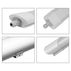 Réglette LED étanche 60cm 18W IP65 - Blanc Neutre 4000K - 5500K - SILAMP