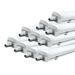 Réglette LED étanche 150cm 46.5W 120lm/W (Pack de 10) - Blanc Chaud 2300K - 3500K - SILAMP