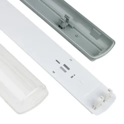 Réglette LED étanche double pour Tubes LED T8 60cm IP65 (boitier vide) - SILAMP