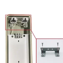 Réglette LED étanche Double pour Tubes LED T8 150cm IP65 (boitier vide) (pack de 8) - SILAMP