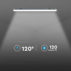 Réglette LED Étanche Interconnectable 120cm 36W 120lm/W - Blanc Froid 6000K - 8000K - SILAMP