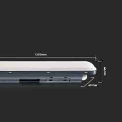 Réglette LED Étanche Interconnectable 120cm 36W 120lm/W - Blanc Neutre 4000K - 5500K - SILAMP