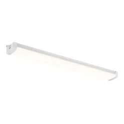 Réglette lumineuse Gallius LED intégrée blanc neutre IP65 4200lm 37W L.120xl.12xH.6cm blanc GoodHome