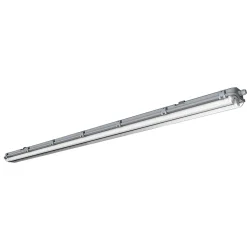 Réglette lumineuse Pagon T8 blanc neutre 2x2200lm 22W IP65 L.158,9 x l.11x H.6,4cm gris GoodHome