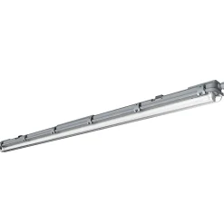 Réglette lumineuse Pagon T8 blanc neutre 1800lm 18W IP65 L.129,3 x l.7,3x H.6,4cm gris GoodHome