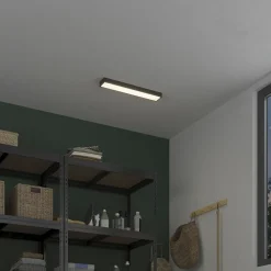 Réglette lumineuse Shipton LED intégrée blanc neutre IP20 1800lm 18W L.60xl.10xH.1cm noir GoodHome