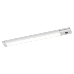 Réglette sous meuble à détection Menezes LED intégrée blanc neutre IP20 330lm 6.5W L.28,5xl.4,2xH.1cm chrome GoodHome