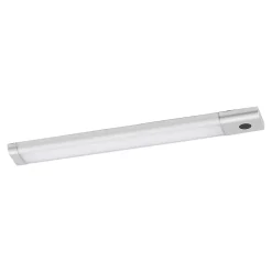Réglette sous meuble à détection Menezes LED intégrée blanc neutre IP20 330lm 6.5W L.28,5xl.4,2xH.1cm chrome GoodHome