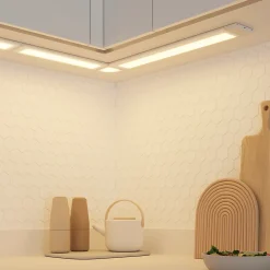 Réglette sous meuble Fidalgo LED intégrée variation de blancs IP20 590lm 7W P.9cmxH.1.1cmxL.54cmxl.9cm blanc Goodhome