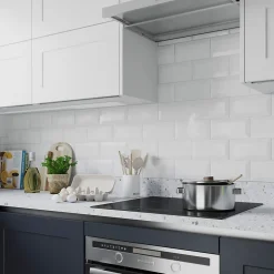 Réglette sous meuble Fidalgo LED intégrée variation de blancs IP20 410lm 4.5W L.36 x l.9 x H.1.1cm blanc Goodhome