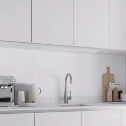 Réglette sous meuble Fidalgo LED intégrée variation de blancs IP20 410lm 4.5W L.36 x l.9 x H.1.1cm blanc Goodhome