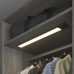 Réglette sous meuble Gamboa LED intégrée blanc neutre IP20 200lm 3.2W L.50xl.5xH.1cm noir GoodHome