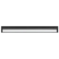 Réglette sous meuble Idonie LED intégrée blanc neutre IP20 dimmable 9W 760lm l.55,9xL.2,5xH.6,2cm métal et plastique noir GoodHome