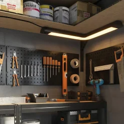 Réglette sous meuble Ingstad LED intégrée variation de blancs IP20 850lm 10W dimmable L.54xl.9.2xH.4.7cm noir GoodHome