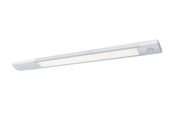 Réglette sous meuble Leconte LED intégrée blanc neutre IP20 90lm 2.5W L.40xl.3.7xH.1.8cm blanc GoodHome