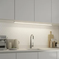 Réglette sous meuble Periera LED intégrée blanc neutre IP20 1500lm 13W L.111xl.2,4cm blanc GoodHome