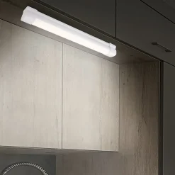 Réglette sous meuble Sarnia LED intégrée blanc neutre IP20 dimmable 300lm 4.5W L.34xl.3,3xH.4 cm blanc GoodHome