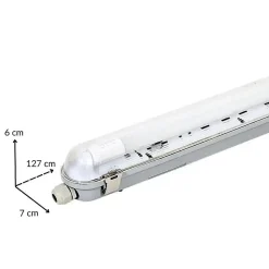 Réglette étanche 120 cm pour 1 Tube LED T8 IP65 (Boitier vide) - SILAMP