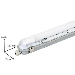 Réglette étanche 150 cm pour 1 Tube LED T8 IP65 (Boitier vide) (Pack de 6) - SILAMP