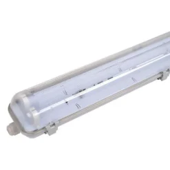 Réglette étanche double pour Tube LED T8 60cm IP65 (Boitier vide) (Pack de 10) - SILAMP