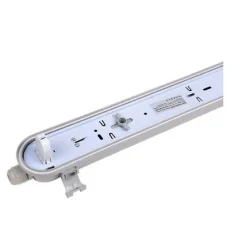 Réglette étanche pour tube LED T8 60cm IP65 (boitier vide) - SILAMP