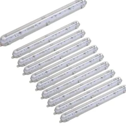 Réglette étanche pour Tube LED T8 60cm IP65 (Boitier vide) (Pack de 10) - SILAMP