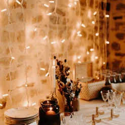 Rideau lumineux blanc chaud - Chromex