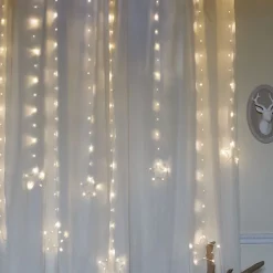 Rideau lumineux pluie d'étoiles microLED - Chromex