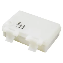 Rideaux lumineux extérieur LED Batterie 30 lumières IP44 0.25 W blanc chaud beige, or et transparent