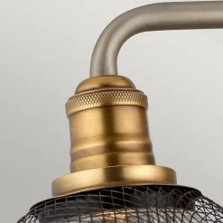 Rigby Hinkley Applique Murale à 3 Lumières Nickel Antique avec Laiton Héritage IP44