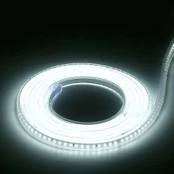 RUBAN LED CHANTIER IP67 230V 15W/M 50M Bandeau Leds sécable 2835 silicone Etanche Blanc Froid 6000K