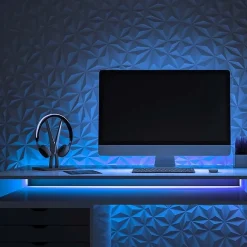 Ruban LED COB 5M 24V IP67 320LED/m Bleu - SILAMP