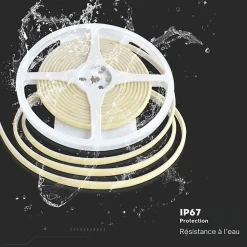 Ruban LED COB 5M 24V IP67 320LED/m - Blanc Froid 6000K - 8000K - SILAMP