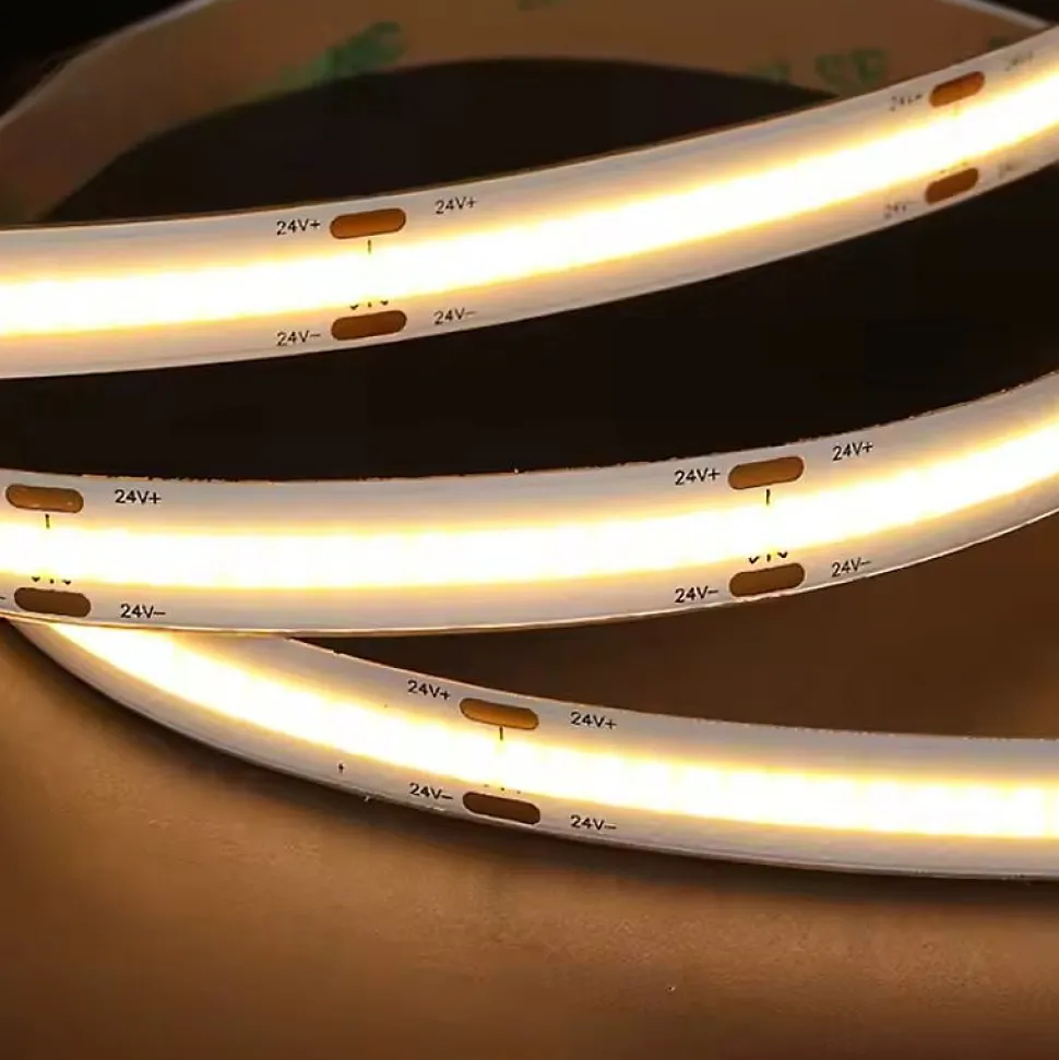 Ruban LED COB 5M 24V 10W/M IP20 480LED/m - Blanc Chaud 2300K - 3500K - SILAMP