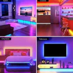 Ruban LED Connecté WiFi RGBW+CCT 5M 12V IP44 90LED/m - SILAMP