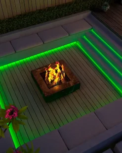 Ruban LED extérieur Calex blanc chaud et multicolore 5m