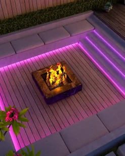 Ruban LED extérieur Calex blanc chaud et multicolore 5m